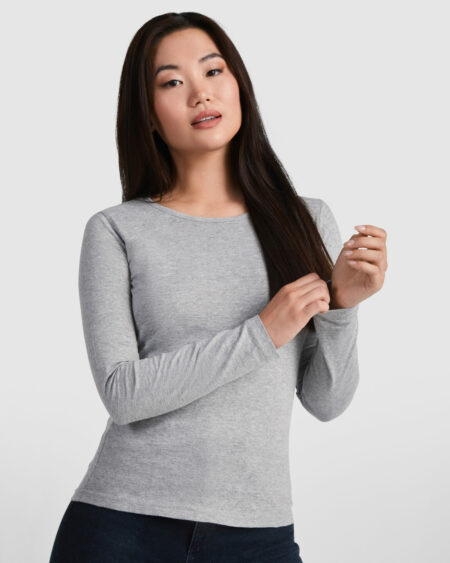 Le t-shirt manches longues économique femme à personnaliser