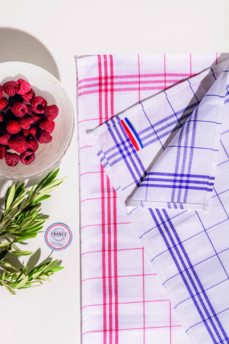 L'essuie vaisselle à carreaux Origine France Garantie à personnaliser