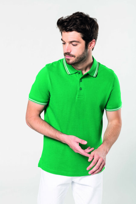 Le polo tricolore homme à personnaliser