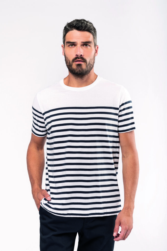 Le t-shirt marinière homme à personnaliser