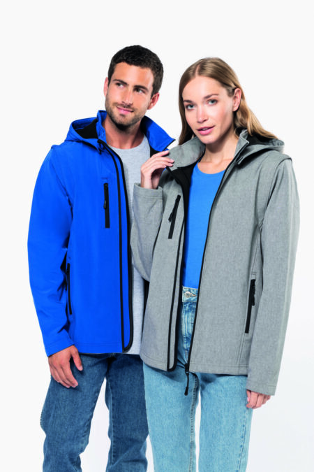 La softshell 3 couches à manches amovibles à personnaliser
