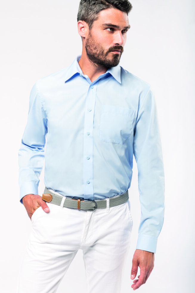 La chemise en popeline homme à personnaliser