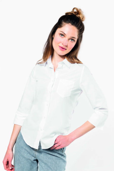 La chemise manches 3/4 femme à personnaliser