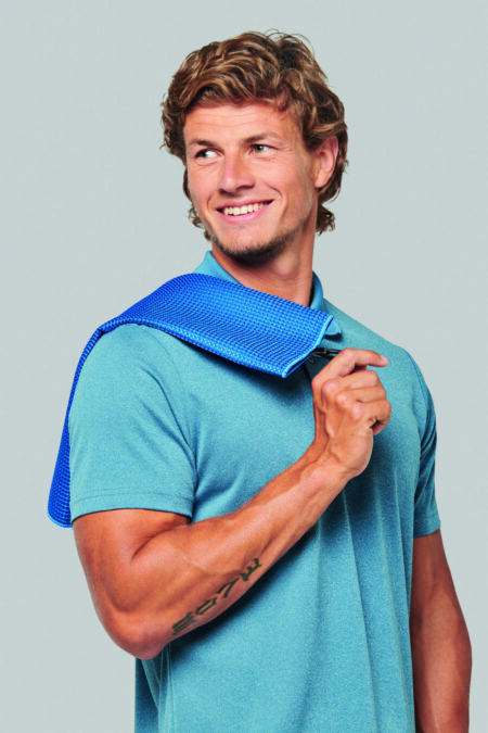 La serviette de golf en nid d'abeille à personnaliser