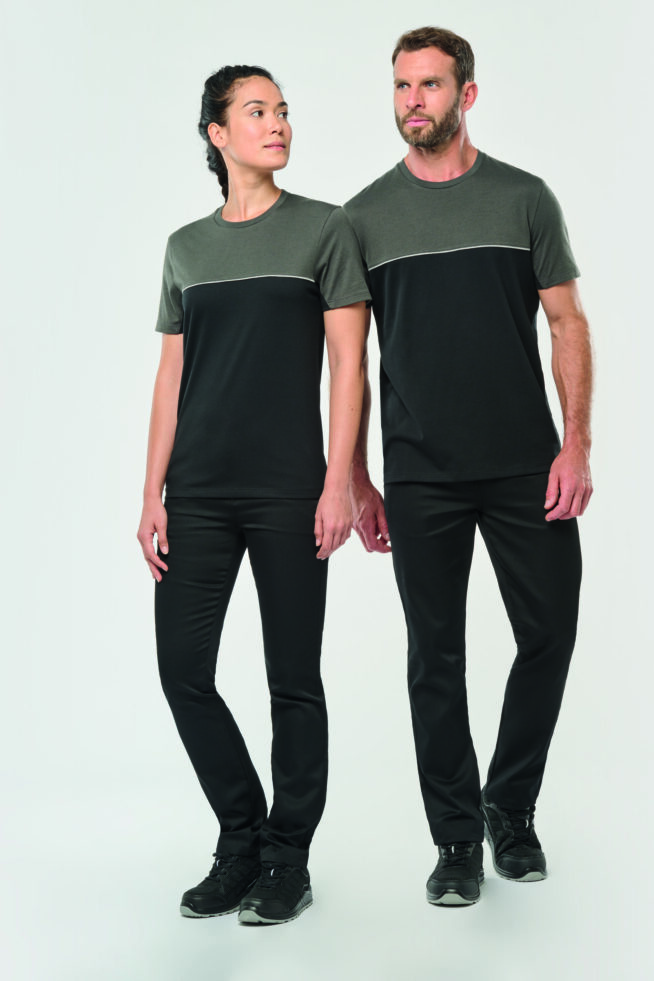 Le t-shirt bicolore lavable à 60° à personnaliser