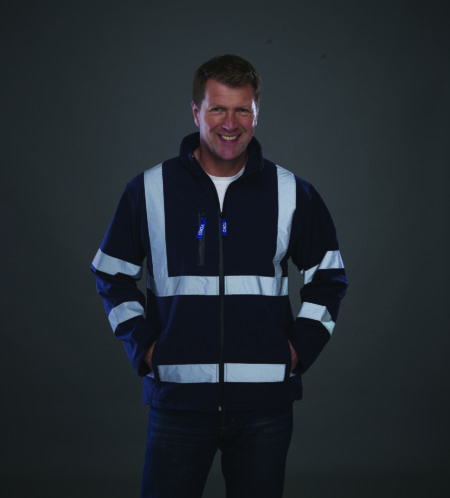 La softshell épaisse haute visibilité à personnaliser