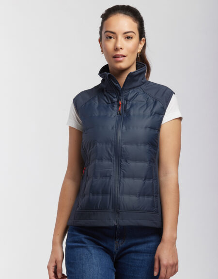 Le bodywarmer hybride sans manches femme à personnaliser