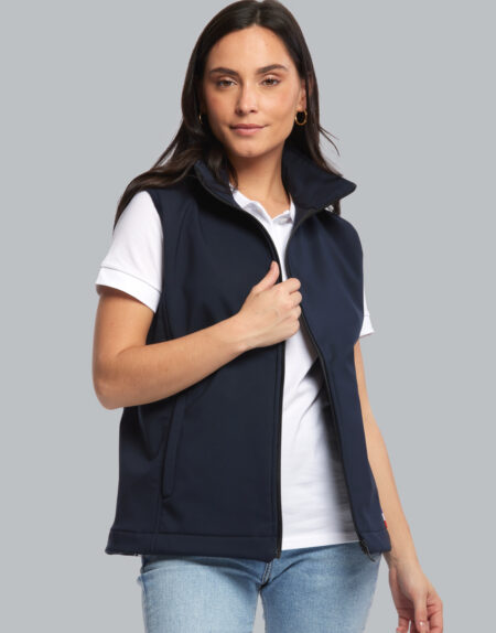 Le bodywarmer softshell bien français femme à personnaliser